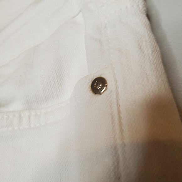 🔥 Kate Spade Play Hooky Broome Street White Skinny Jeans Women's 28 Mid Rise - Picture 12 of 16